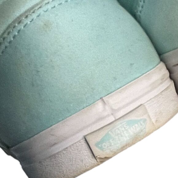 Vans Lace Up Sneaker Shoes Tiffany Blue Size 8 - Picture 7 of 7
